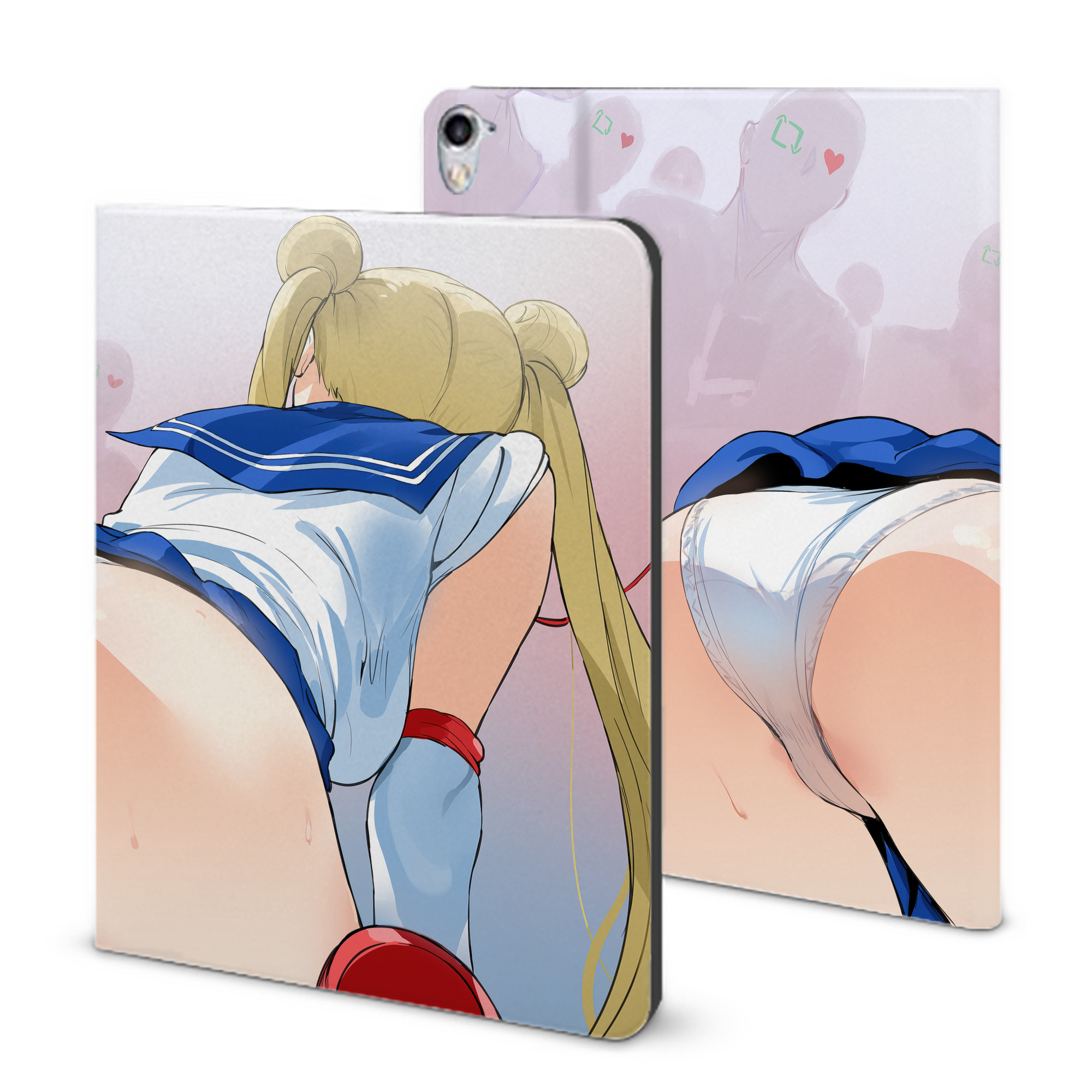 （画像用） 美少女戦士セーラームーン Sailor Moon IPad ケース ブック型 PUレザー TPU 耐衝撃 軽量 薄型 ペン収納なし 全面保護 IPad 各モデル対応